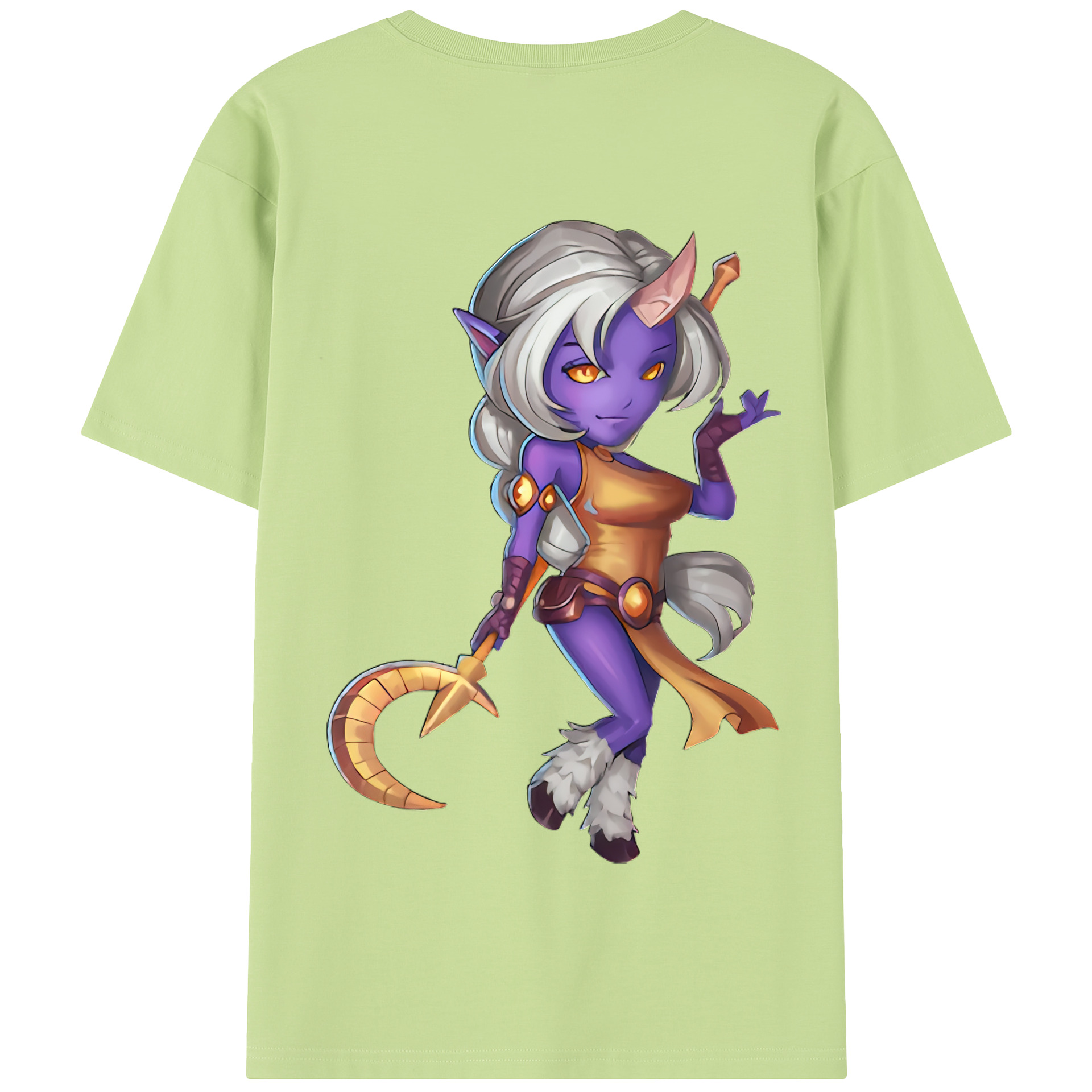 （画像用） リーグ・オブ・レジェンド League of Legends LOL 綿100％半袖Tシャツ（背面プリント）